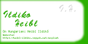 ildiko heibl business card
