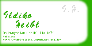 ildiko heibl business card